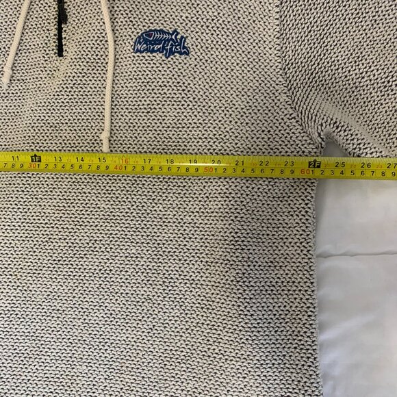 Weird Fish Heavy “Cruiser” 1/4 Zip Macaroni Winter Sweatshirt. - Picture 9 of 14